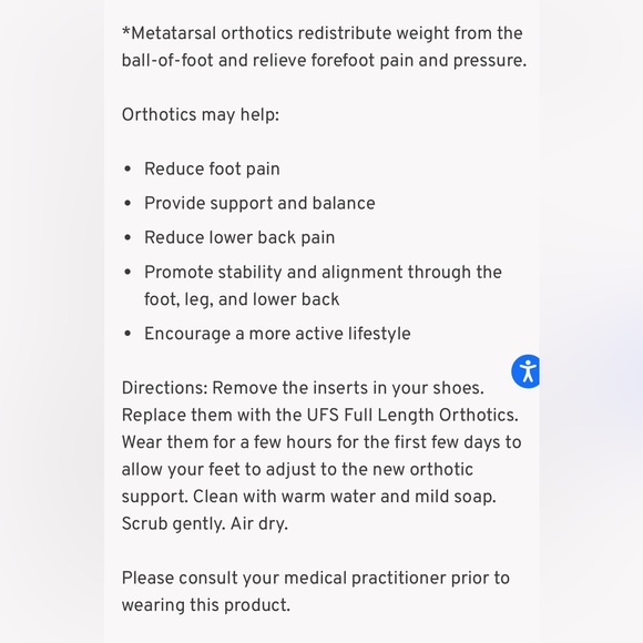 NIB! Ultimate Foot Store full length orthotics - Picture 6 of 7